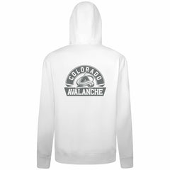 Colorado Avalanche Levelwear Podium Chenille Logo Full-Zip Hoodie White