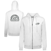 Carolina Hurricanes Levelwear Podium Chenille Logo Full-Zip Hoodie White