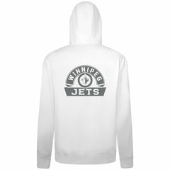 Winnipeg Jets Levelwear Podium Chenille Logo Full-Zip Hoodie White