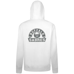 Buffalo Sabres Levelwear Podium Chenille Logo Full-Zip Hoodie White