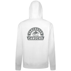 Vancouver Canucks Levelwear Podium Chenille Logo Full-Zip Hoodie White