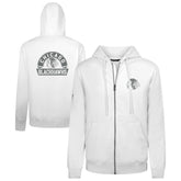 Chicago Blackhawks Levelwear Podium Banner Arch Full-Zip Hoodie White