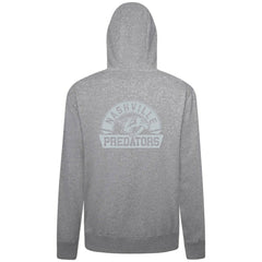Nashville Predators Levelwear Podium Banner Arch Full-Zip Hoodie Gray