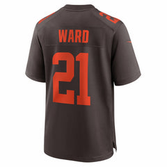 Denzel Ward Cleveland Browns Alpha Dawg Game Jersey - Brown | Nike for sale