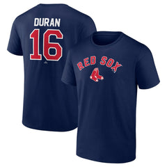 Jarren Duran Boston Red Sox Winning Streak Name & Number T-Shirt - Navy
