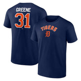 Riley Greene Detroit Tigers Winning Streak Name & Number T-Shirt - Navy