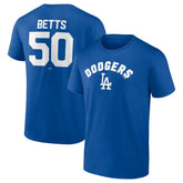 Mookie Betts Los Angeles Dodgers Winning Streak Name & Number T-Shirt - Royal