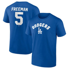 Freddie Freeman Los Angeles Dodgers Winning Streak Name & Number T-Shirt - Royal