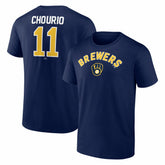 Jackson Chourio Milwaukee Brewers Winning Streak Name & Number T-Shirt - Navy