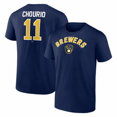 Jackson Chourio Milwaukee Brewers Winning Streak Name & Number T-Shirt - Navy