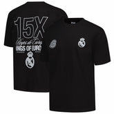 Real Madrid Peace Collective Unisex European Champions Heavyweight T-Shirt - Black online
