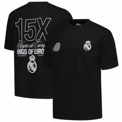 Real Madrid Peace Collective Unisex European Champions Heavyweight T-Shirt - Black online