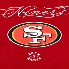 San Francisco 49ers Born x Raised Unisex Fine Line Hoodie - Scarlet discount