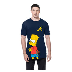 Atlanta Braves MLB x Simpsons Local T-Shirt - Navy | New Era