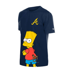 Atlanta Braves MLB x Simpsons Local T-Shirt - Navy | New Era
