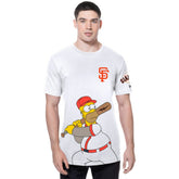 San Francisco Giants MLB x Simpsons Homer Wunderbat SS Tee - White | New Era