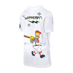 Houston Astros MLB x Simpsons Homer Wonderbat T-Shirt - White | New Era