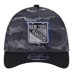 New York Rangers New Era Zero Dark 39THIRTY Flex Hat Black