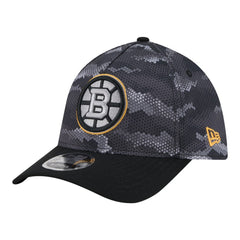 Boston Bruins New Era Zero Dark 39THIRTY Flex Hat Black
