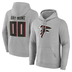 Atlanta Falcons Team Authentic Personalized Name & Number Hoodie - Gray online
