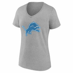 Detroit Lions Women's Team Authentic Personalized Name & Number V-Neck T-Shirt - Gray outlet
