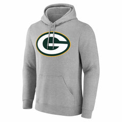 Green Bay Packers Team Authentic Personalized Name & Number Hoodie - Gray discount