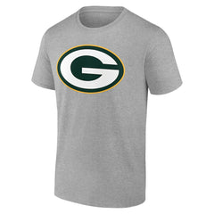 Green Bay Packers Team Authentic Personalized Name & Number T-Shirt - Gray discount