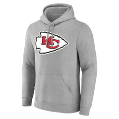 Kansas City Chiefs Team Authentic Personalized Name & Number Hoodie - Gray sale