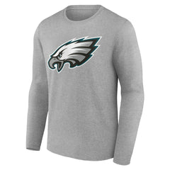 Philadelphia Eagles Team Authentic Personalized Name & Number Long Sleeve T-Shirt - Gray sale