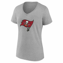 Tampa Bay Buccaneers Women's Team Authentic Personalized Name & Number V-Neck T-Shirt - Gray discount