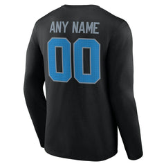 Detroit Lions Team Authentic Personalized Name & Number Long Sleeve T-Shirt - Black online