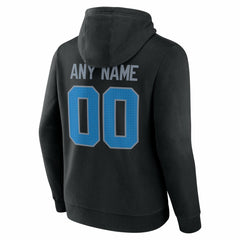 Detroit Lions Team Authentic Personalized Name & Number Hoodie - Black discount