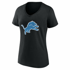 Detroit Lions Women's Team Authentic Personalized Name & Number V-Neck T-Shirt - Black cheap