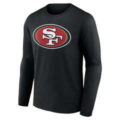 San Francisco 49ers Team Authentic Personalized Name & Number Long Sleeve T-Shirt - Black outlet