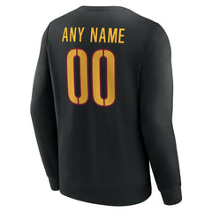 Washington Commanders Team Authentic Personalized Name & Number Sweatshirt - Black sale