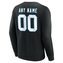 Carolina Panthers Team Authentic Personalized Name & Number Sweatshirt - Black cheap