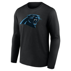 Carolina Panthers Team Authentic Personalized Name & Number Long Sleeve T-Shirt - Black sale
