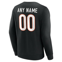 Cincinnati Bengals Team Authentic Personalized Name & Number Sweatshirt - Black outlet