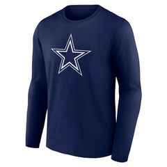 Dallas Cowboys Team Authentic Personalized Name & Number Long Sleeve T-Shirt - Navy sale