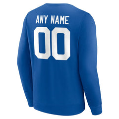 Indianapolis Colts Team Authentic Personalized Name & Number Sweatshirt - Royal cheap