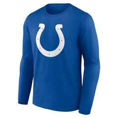 Indianapolis Colts Team Authentic Personalized Name & Number Long Sleeve T-Shirt - Royal for sale