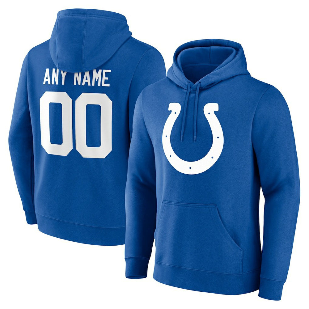 Indianapolis Colts Team Authentic Personalized Name & Number Hoodie - Royal sale