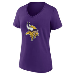 Minnesota Vikings Women's Team Authentic Personalized Name & Number V-Neck T-Shirt - Purple online