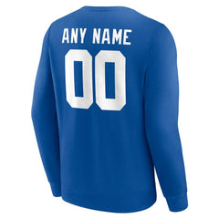 New York Giants Team Authentic Personalized Name & Number Sweatshirt - Royal online
