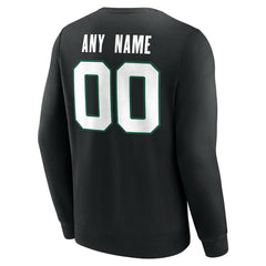 New York Jets Team Authentic Personalized Name & Number Sweatshirt - Black discount