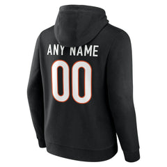 Cincinnati Bengals Big & Tall Team Authentic Custom Hoodie - Black outlet