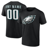 Philadelphia Eagles Big & Tall Team Authentic Custom T-Shirt - Black cheap