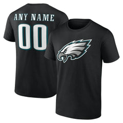 Philadelphia Eagles Big & Tall Team Authentic Custom T-Shirt - Black cheap