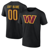Washington Commanders Big & Tall Team Authentic Custom T-Shirt - Black cheap