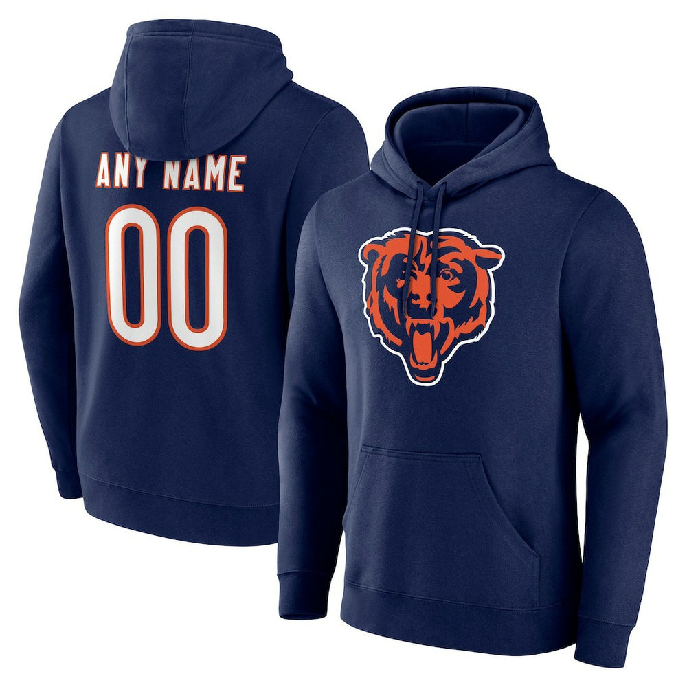 Chicago Bears Big & Tall Team Authentic Custom Hoodie - Navy outlet